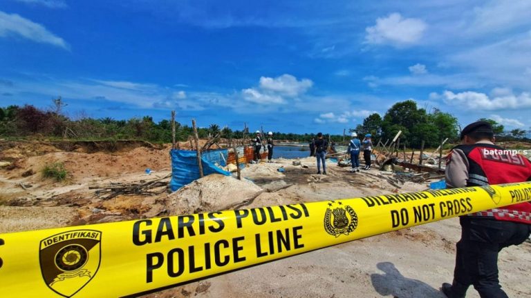 Kubangan Tambang Pasir Ilegal Bermunculan di Bintan, Polisi Razia di 4 Lokasi