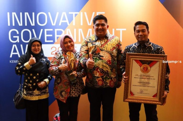 Enam Tahun Beruntun, Bintan Juara Daerah Perbatasan Terinovatif Berkat Inovasi