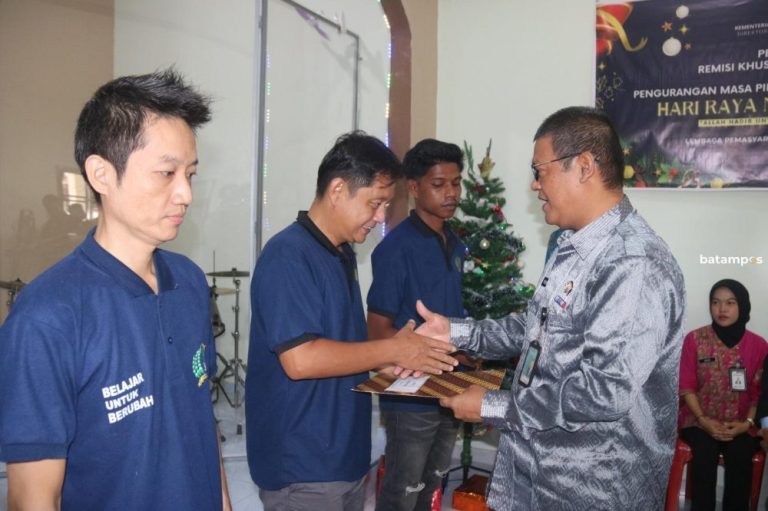 Natal 2025, 60 Napi di Dua Lapas Bintan Terima Remisi