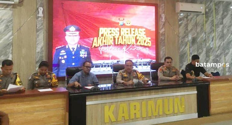 Polres Karimun Catat Lakalantas Naik, Kriminalitas Turun Sepanjang 2025