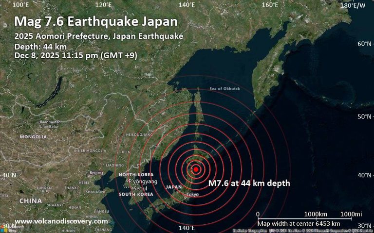 Gempa 7,6 Magnitudo Guncang Hokkaido di Jepang, Ancaman Tsunami Dipastikan Tidak Berbahaya