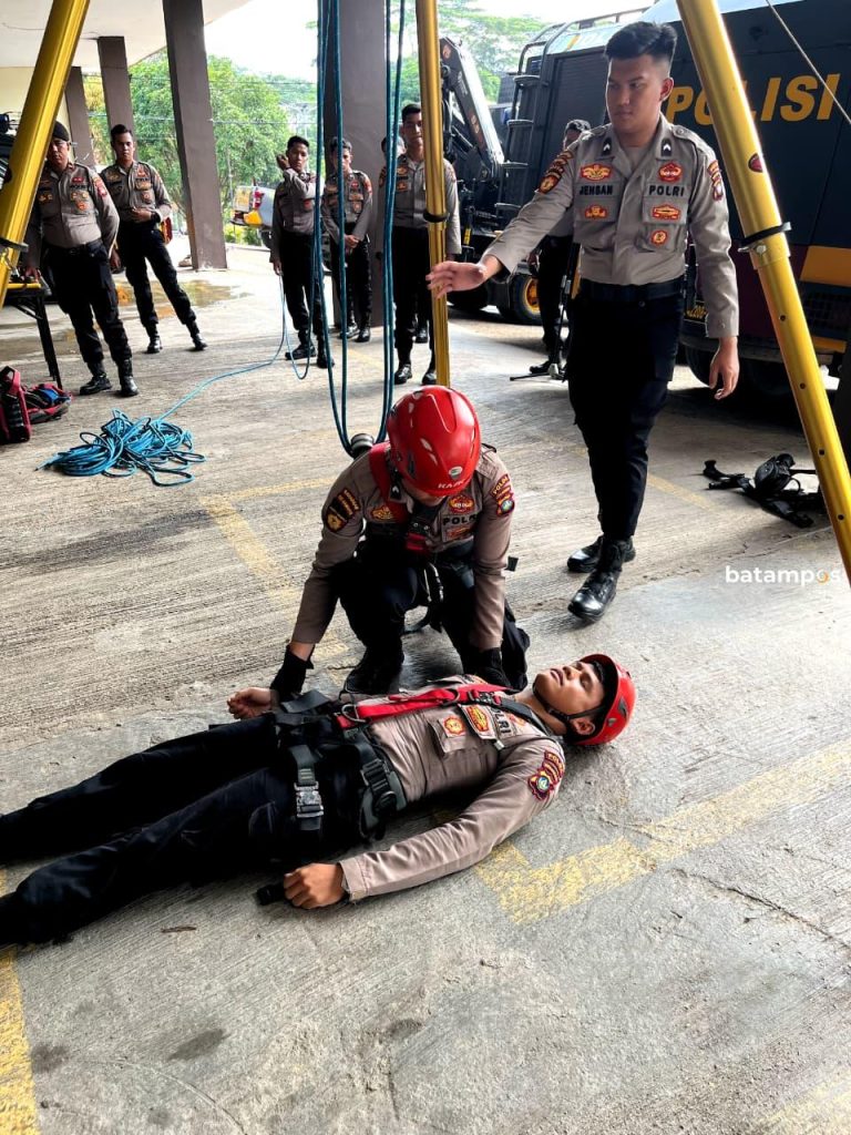 Pelatihan SAR Digelar, Personel Ditsamapta Polda Kepri Diasah Hadapi Situasi Darurat