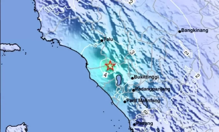 Usai Banjir dan Longsor, Sumbar Diguncang Gempa Magnitudo 4,7
