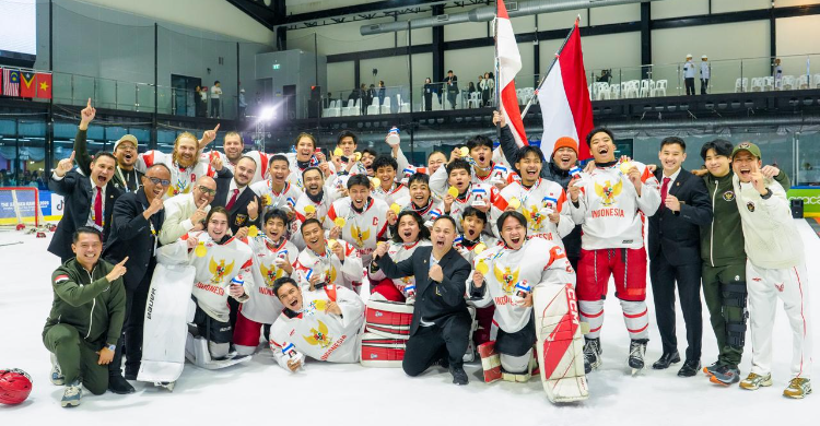 Timnas Hoki Es Indonesia Ukir Sejarah, Raih Medali Emas SEA Games 2025