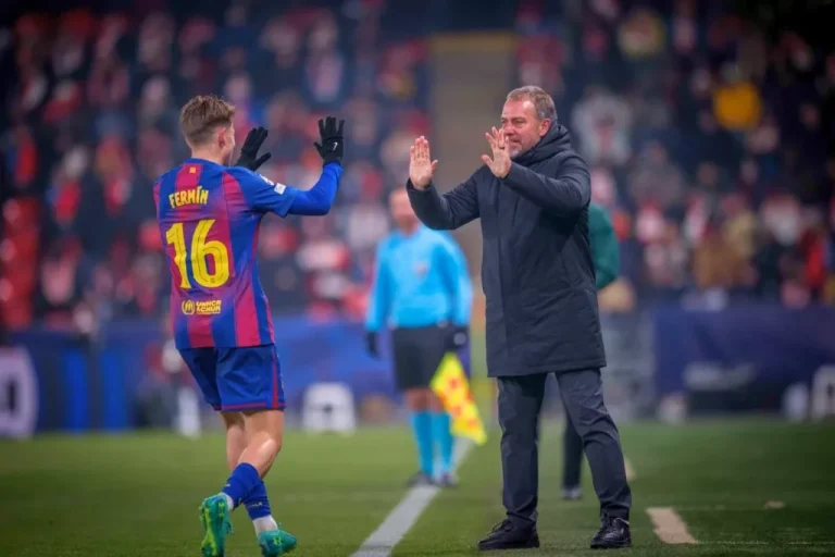Brace Fermin Lopez Antar Barcelona Tekuk Slavia Praha 4-2