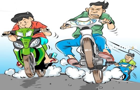 Sempat Ditindak, Balap Liar di Seipelenggut Kembali Beraksi