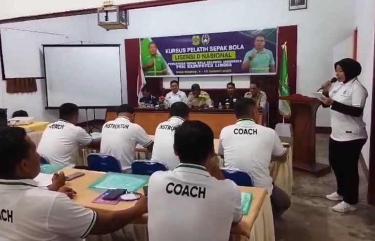 Dorong Pembinaan Usia Dini, Askab PSSI Lingga Tambah Pelatih Berlisensi