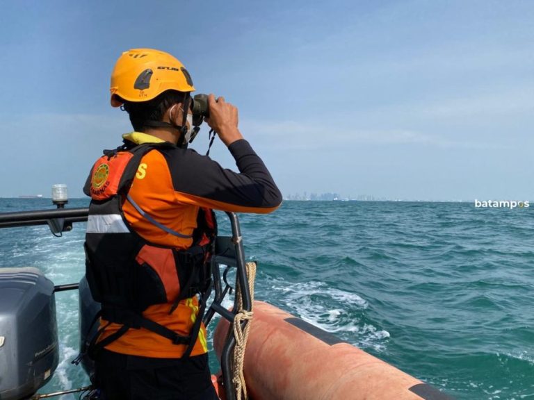 Basarnas Gunakan Drone Thermal Cari ABK Jatuh di Perairan Tanjung Pinggir