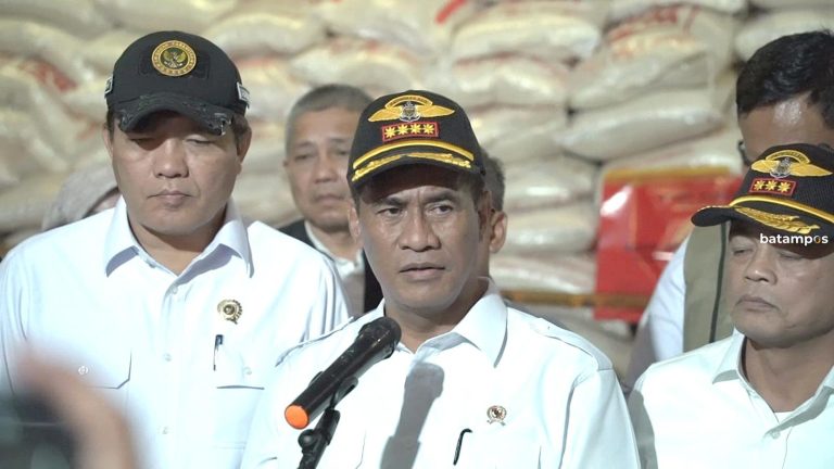 Mentan Warning Distributor Beras Batam