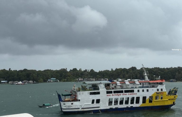 Keberangkatan Kapal Roro Punggur–Tanjung Uban Kini Tiap 1 Jam 15 Menit