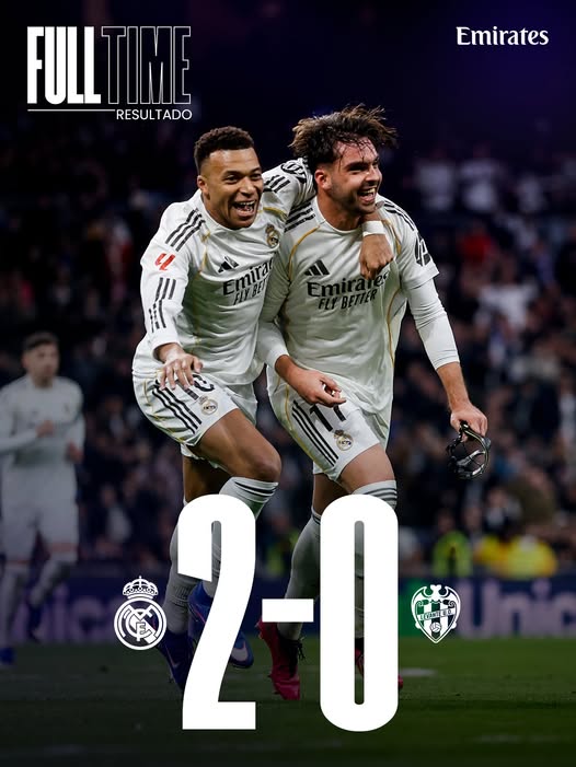 Real Madrid Tekuk Levante 2-0, Arbeloa Raih Kemenangan Perdana