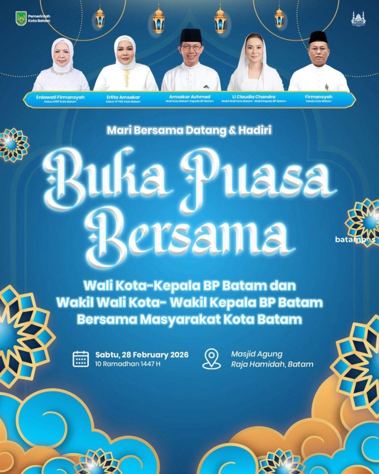 Pemko Buka Puasa Bersama Masyarakat di Masjid Agung Raja Hamidah Besok