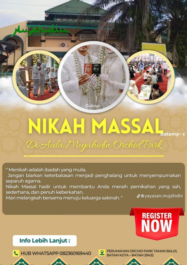 Brosur Nikah Massal Misterius Beredar, KUA Batam Kota Minta Warga Waspada