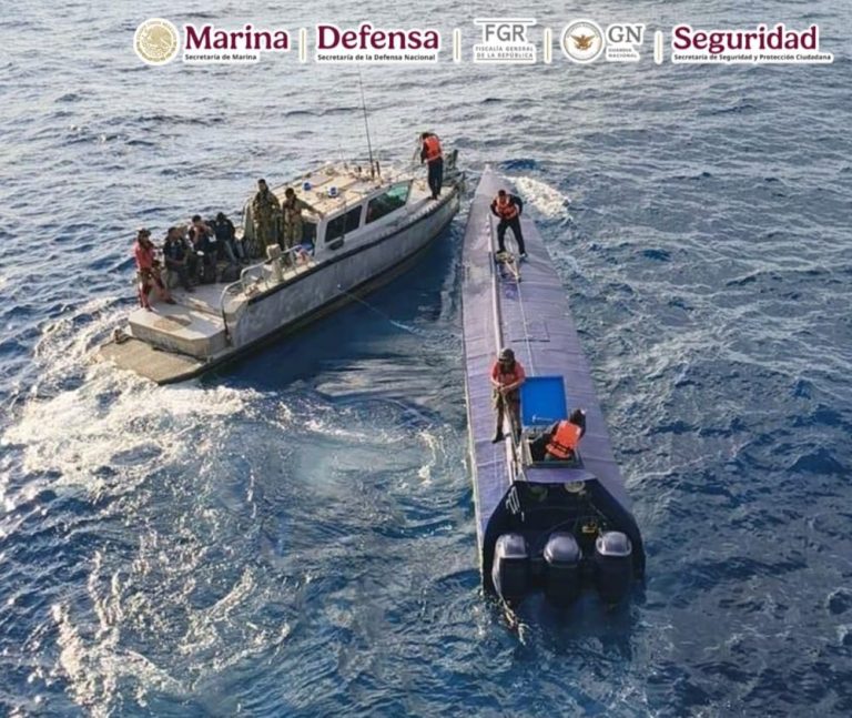 Angkatan Laut Meksiko Sita 4 Ton Kokain dari Kapal Narco Submarine di Pasifik