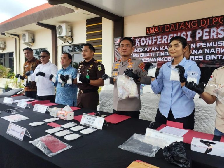 Pasutri Terlibat Jaringan Sabu 2 Kg di Bintan, Polisi Buru Pengendali