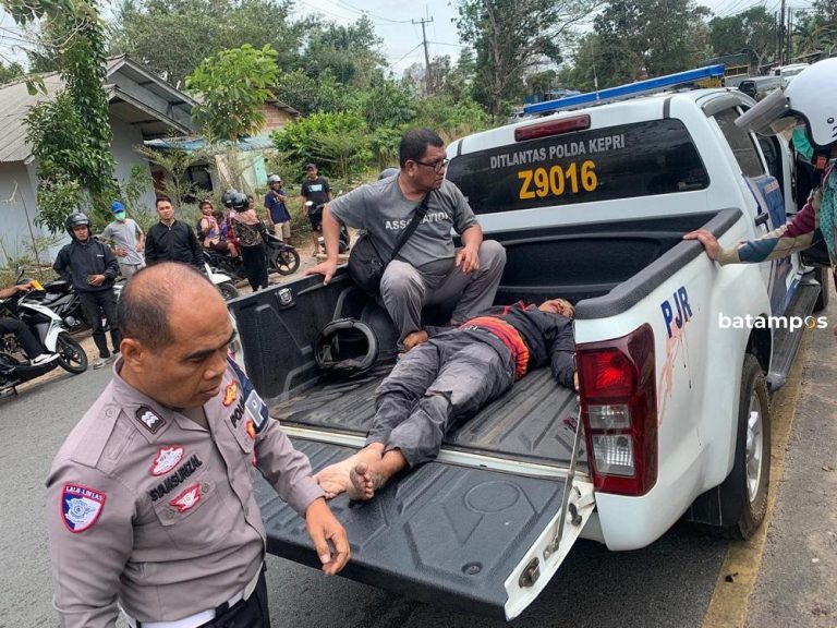 Fortuner Tabrak Pemotor di WR Supratman Tanjungpinang, Polisi Selidiki Penyebabnya
