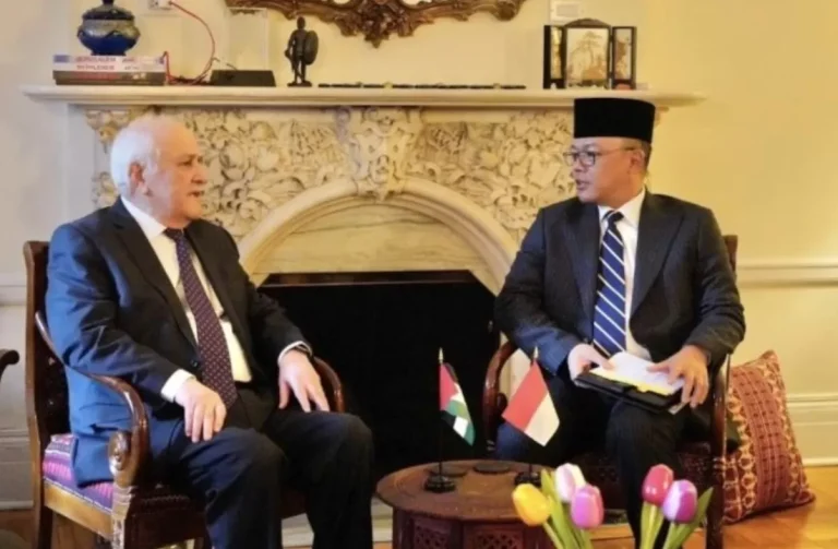 Bertemu di PBB, Menlu Sugiono Tegaskan Dukungan Indonesia kepada Perwakilan Palestina