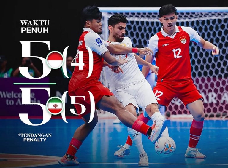 Timnas Futsal Indonesia Gagal Juara Piala Asia 2026, Tumbang dari Iran Lewat Adu Penalti
