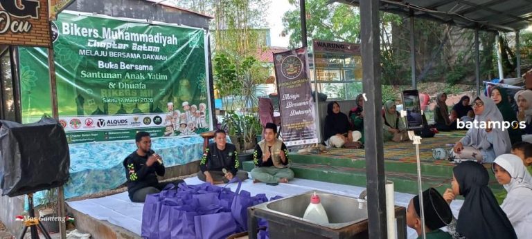 BikersMu Batam Kolaborasi Lintas Komunitas Menyelenggarakan Santunan Anak Yatim
