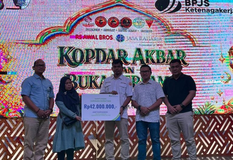 BPJS Ketenagakerjaan Kopdar dan Bukber dengan Driver Ojol Batam, Ini Pesan Kakanwil Sumbar-Riau