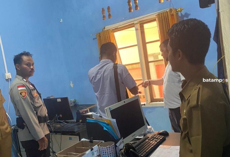 Maling Bobol Kantor UPTD Disdukcapil Jemaja, Kamera Pelayanan KTP Hilang