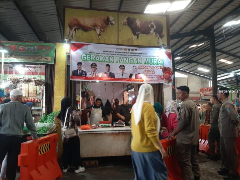 Warga Tanjungpinang Serbu Pasar Murah, Daging Sapi Segar Dijual Rp140 Ribu per Kg