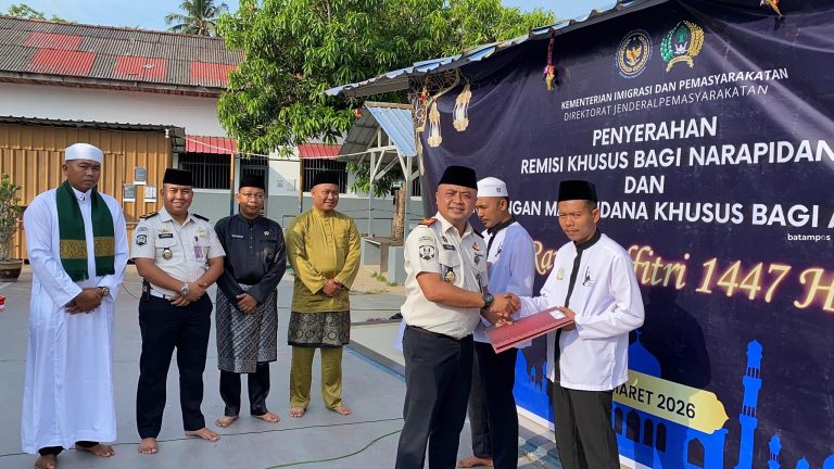 Tak Hanya Beri Remisi, Rutan Karimun Juga Tambah Waktu Jadwal Besuk Narapidana Saat Idulfitri