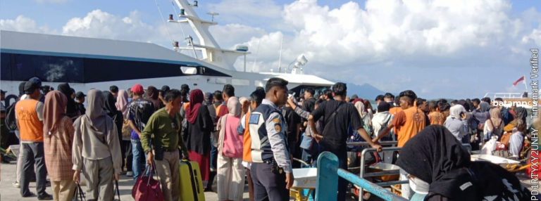 Puncak Arus Mudik di Lingga, 1.200 Penumpang Masuk Menggunakan 6 Kapal dari 2 Pelabuhan
