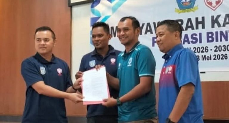 Didik Apriyanto Kembali Pimpin Perbasi Bintan, Fokus Pembinaan Atlet Muda