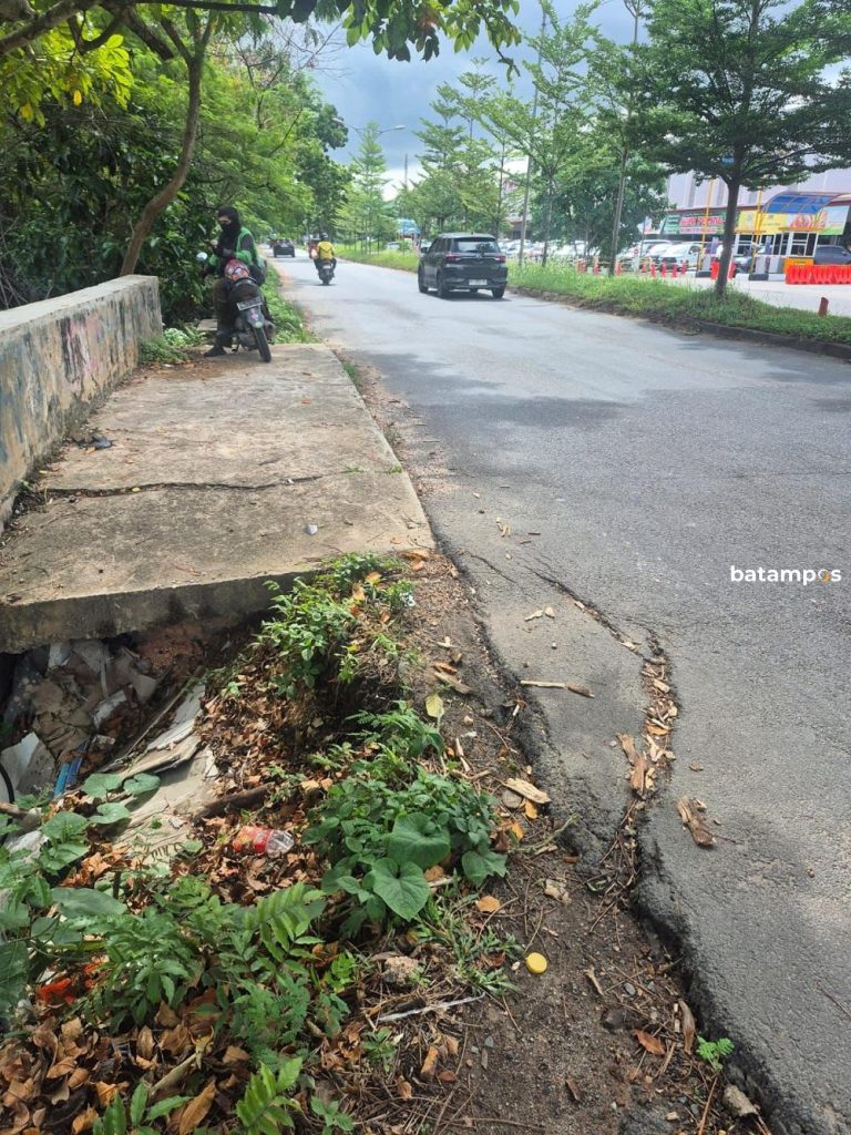 Jalan Ambles di Batam Center Picu Kekhawatiran Pengendara, Ini Respons Dinas Bina Marga