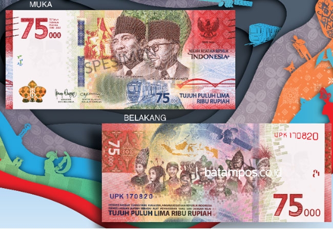 Uang Khusus Pecahan 75000 Hanya Dicetak 75 Juta Lembar Uang Khusus Pecaha